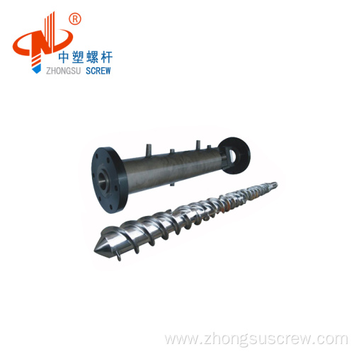 Extruder cold feeding rubber screw barrel design